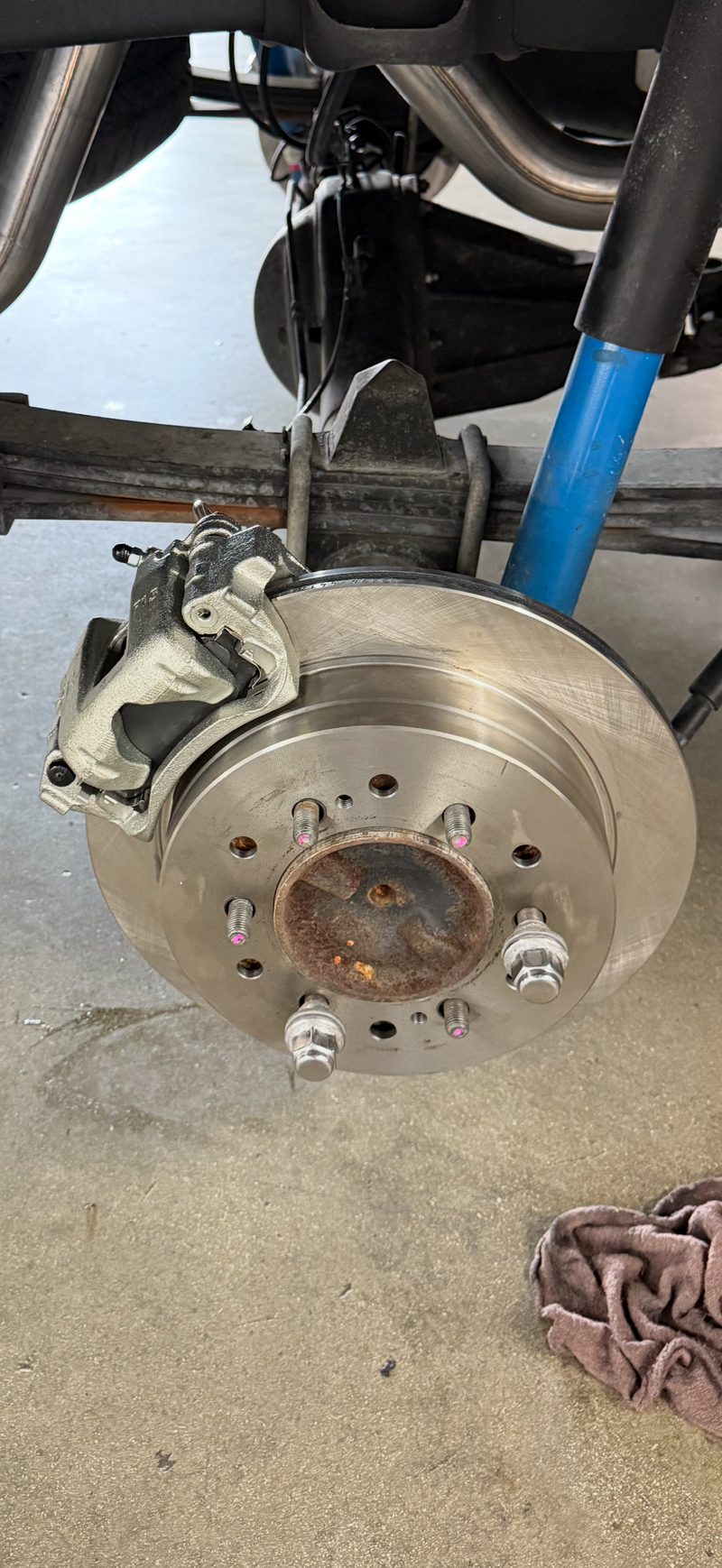 2005-2022 Toyota Tacoma 6 lug REAR DISC CONVERSION brake upgrade swap kit Backing Plate with e-brake