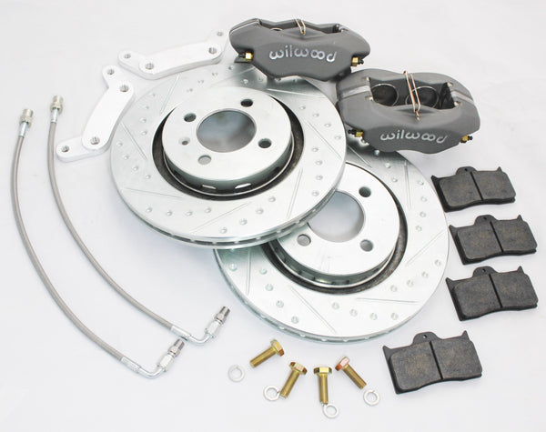 1982 to 1994 BMW 325i 318i E30 front 11.8 inch rotor Wilwood Dynalight brake upgrade kit swap performance non M