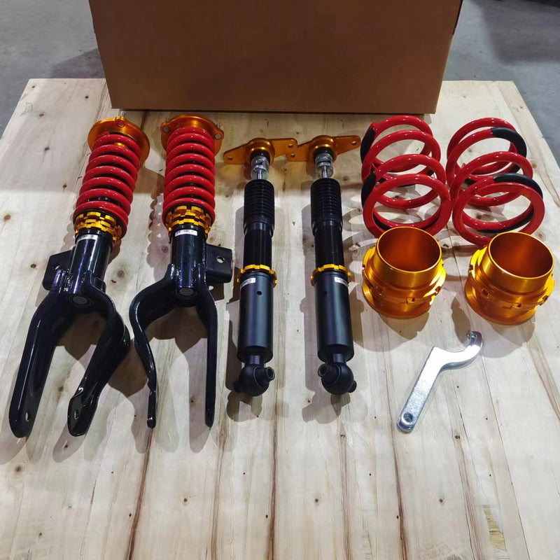 Silver Mine Motors COILOVER SUSPENSION KIT FOR TESLA MODEL 3 AND MODEL Y 32 STEP DAMPER  COILOVERS