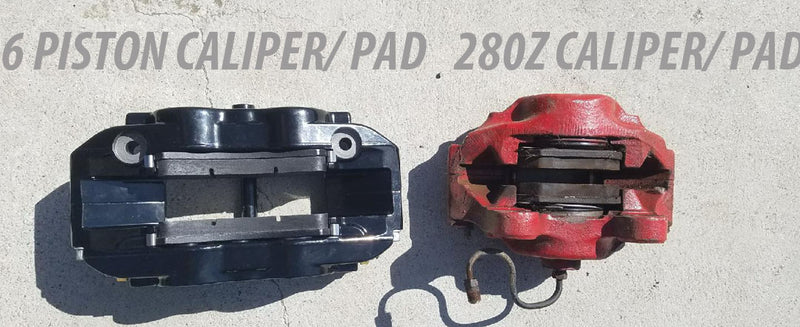 240Z 260Z 280Z FRONT 6 SIX PISTON WILWOOD BRAKE UPGRADE KIT WITH 12' DIAMETER ROTORS