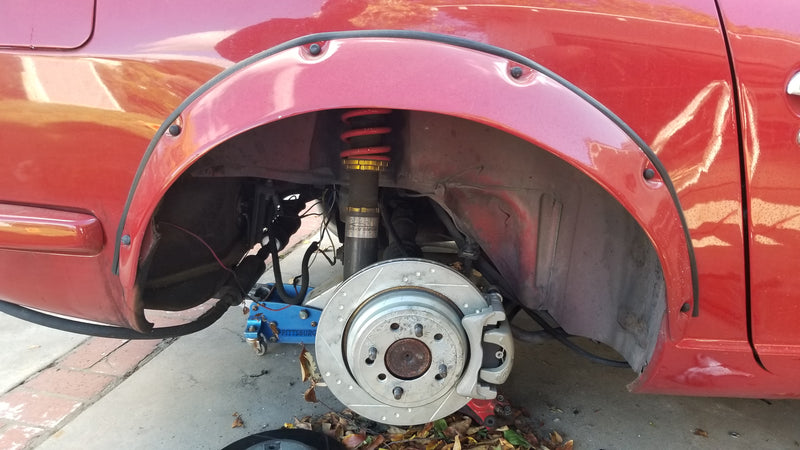 Stage 4 Rear Big Brake Upgrade Kit for datsun  240Z, 260Z, 280Z with emergency brake! fits 15 inch wheels!