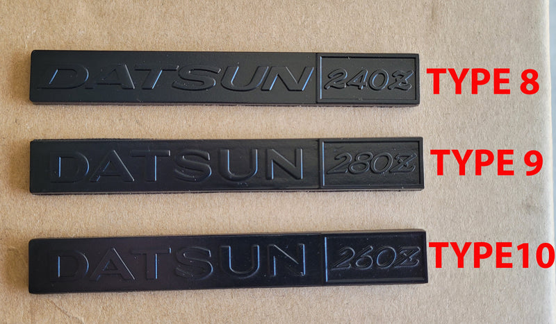 240z 260z 280z emblem for DASHBOARD GLOVE COMPANTEMENT solid metal oem reproductions super high quality!