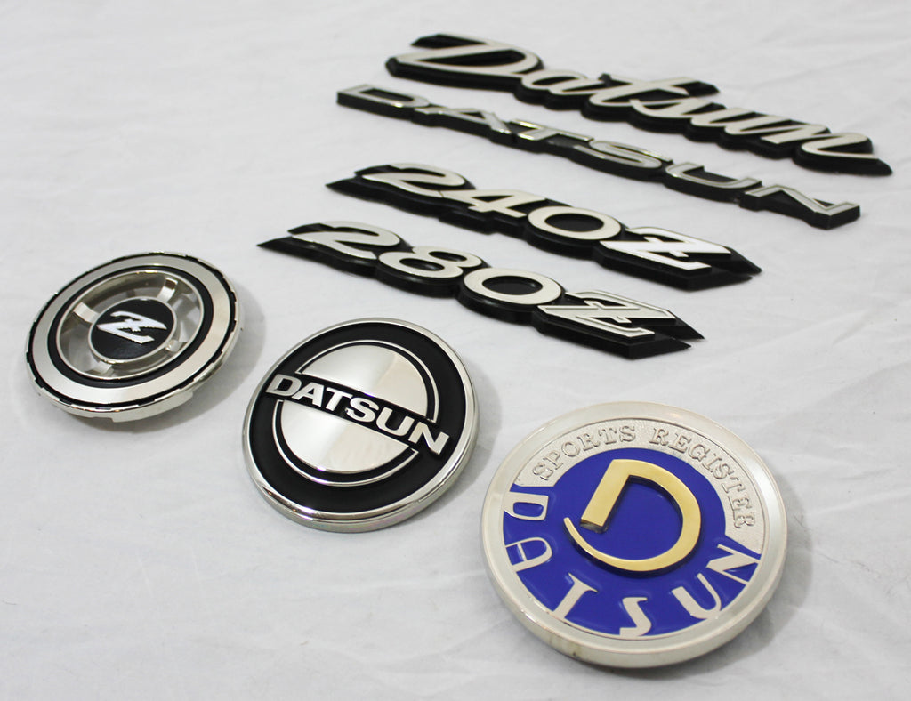 240z, 260z, 280z, emblem, hood, quarter panel, hatch, rear, front, side ...