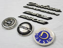 240z 260z 280z emblem for hood, quarter panel, rear hatch, side fender, datsun logo,  grill badge,  solid metal oem reproductions super high quality!