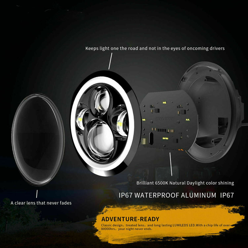 240z 260z 280z 280zx LED headlight low beam hi beam driving light blinker SAE, DOT compliant