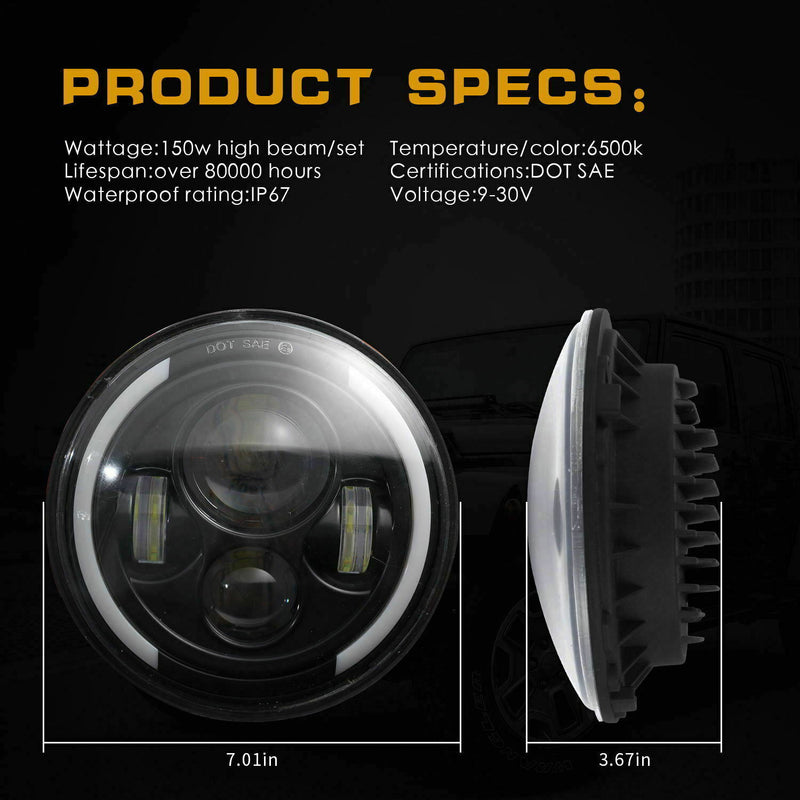 240z 260z 280z 280zx LED headlight low beam hi beam driving light blinker SAE, DOT compliant