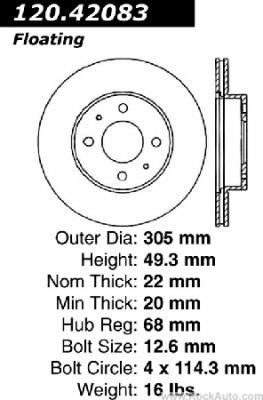 1978 - 1979 DATSUN NISSAN 620 FRONT superlite WILWOOD BIG BRAKE UPGRADE KIT SWAP 12" VENTED ROTOR 4 PISTON CALIPER