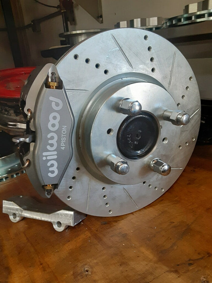 nissan 280zx rear wilwood brake upgrade kit 1982-1983 performance brake  swap with emergency brake function!