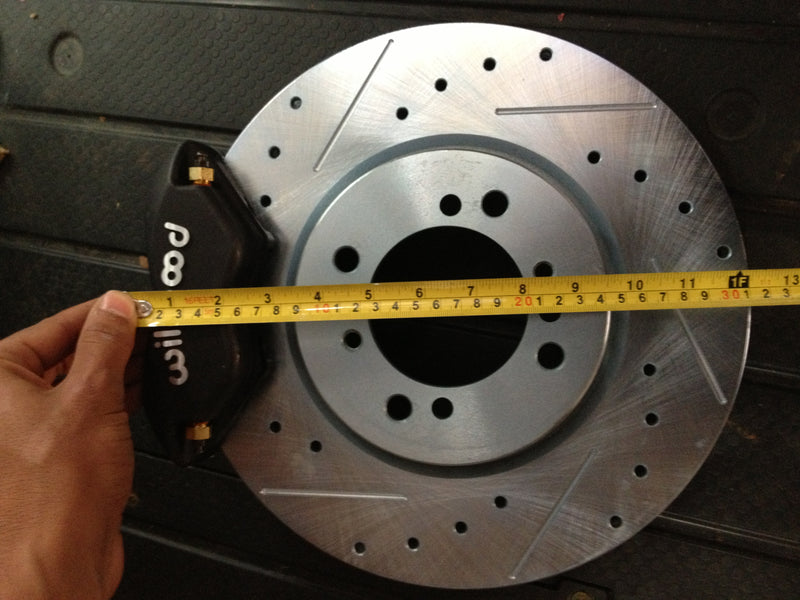 Datsun 510 front Wilwood brake upgrade kit fits sedan and wagon models - smaller 10 inch rotors - fits 14 inch wheels easy