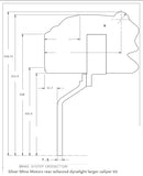 Datsun 510 rear Wilwood brake upgrade kit 12 inch rotor with 4 piston caliper