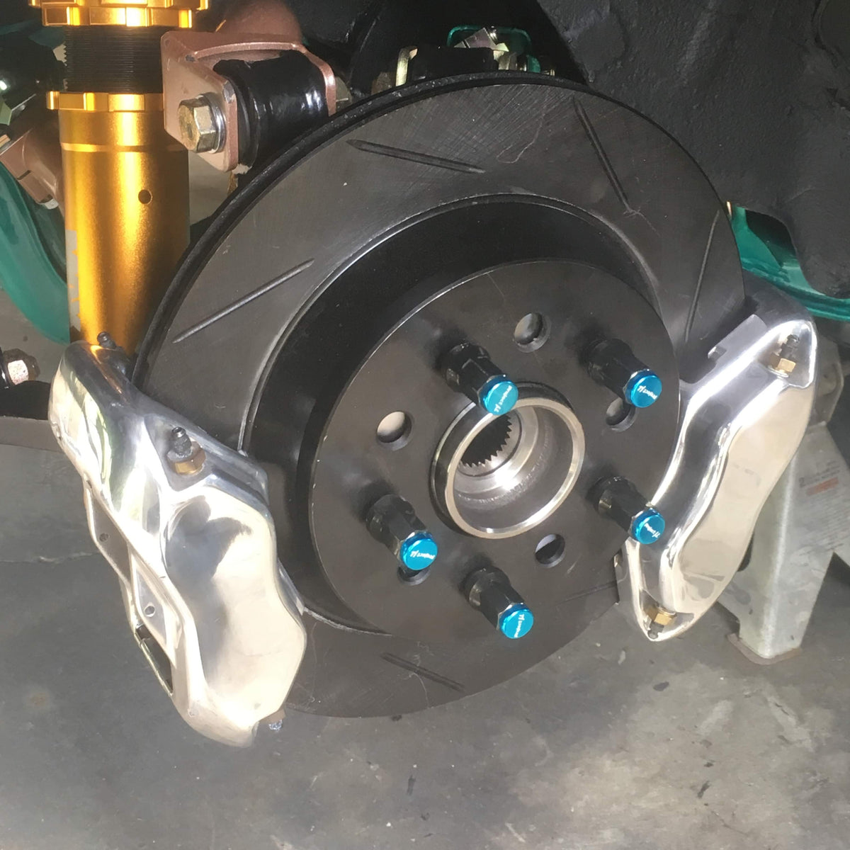 SILVER MINE MOTORS 240SX REAR DUAL CALIPER WILWOOD HYDRO E-BRAKE