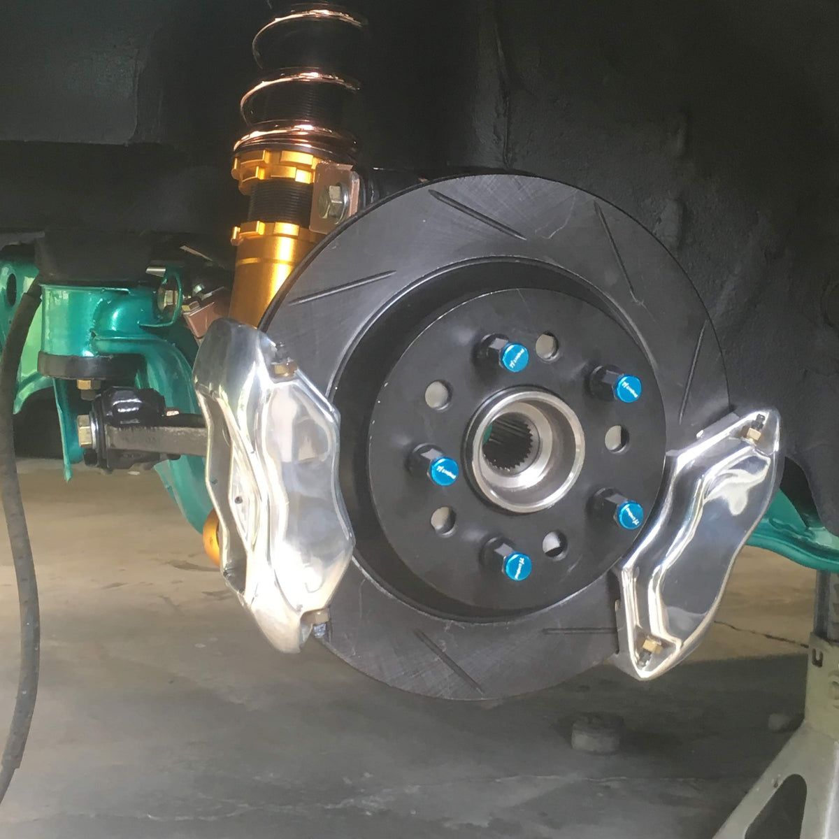 SILVER MINE MOTORS 240SX REAR DUAL CALIPER WILWOOD HYDRO E-BRAKE