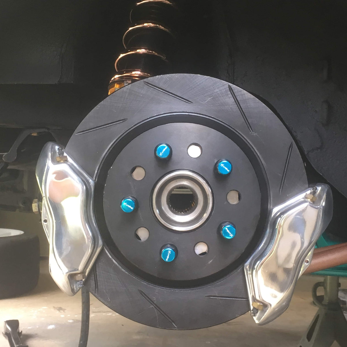 SILVER MINE MOTORS 240SX REAR DUAL CALIPER WILWOOD HYDRO E-BRAKE